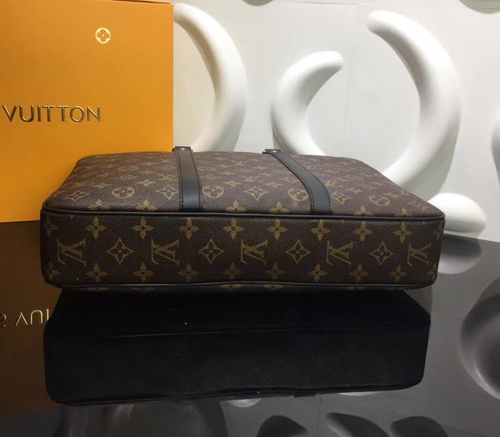 路易威登LV頂級原單 41478 老花 Damier Graphite格紋帆布小號公事包 YDH1274